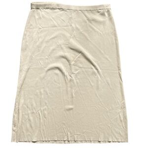 Dialogue QVC Beige Plus Sized Stretchy Neutral Tan Maxi Skirt Women's size 3X